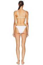 WARDROBE.NYC Bikini Set in White, view 3, click to view large image.