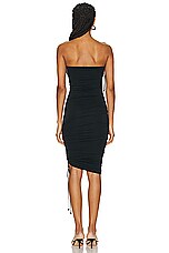 Wolford Fatal Draping Dress in Black, view 5, click to view large image.