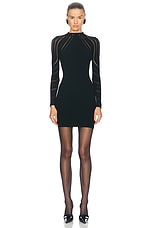 Wolford Holes Effect Dress in Black, view 1, click to view large image.