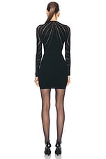 Wolford Holes Effect Dress in Black, view 3, click to view large image.