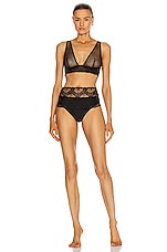 Wolford Venusa Skin Bra in Black, view 4, click to view large image.