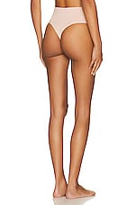 Wolford 40gg Seamless High Waist Thong in Clay, view 3, click to view large image.