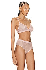 Wolford Triangle Bralette in Powder Pink, view 2, click to view large image.