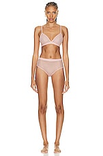 Wolford Triangle Bralette in Powder Pink, view 4, click to view large image.