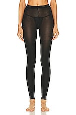 Wolford Cashmere Silk Tight Legging in Black, view 1, click to view large image.