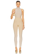 Wolford Fading Shine Legging in Gold Shine, view 4, click to view large image.