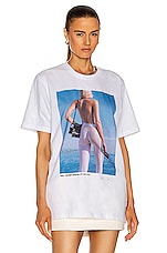 Wolford x Helmut Newton T-Shirt in Ocean Blue | FWRD