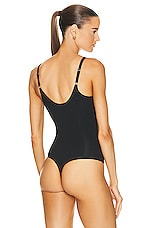 Wolford Beauty Cotton Bodysuit in Jet Black, view 4, click to view large image.