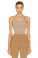 Wolford Jamaika Bodysuit in Mocha, view 1, click to view large image.