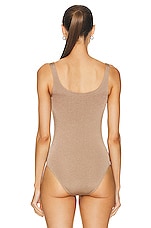 Wolford Jamaika Bodysuit in Mocha, view 4, click to view large image.