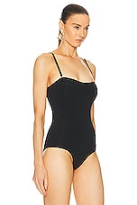 Wolford Individual Seamless Bodysuit in Black, view 4, click to view large image.