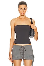Wolford Fatal Sleeveless Top in Titanium, view 1, click to view large image.
