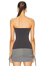 Wolford Fatal Sleeveless Top in Titanium, view 3, click to view large image.