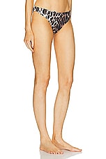 Wolford Bikini Bottom in Animal Print, view 2, click to view large image.