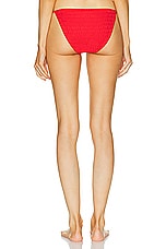 Wolford Logo Swim Side Tied Bikini Bottom in Flame, view 3, click to view large image.