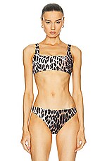 Wolford Bikini Top in Animal Print, view 1, click to view large image.
