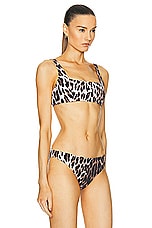 Wolford Bikini Top in Animal Print, view 2, click to view large image.