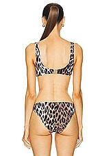 Wolford Bikini Top in Animal Print, view 4, click to view large image.