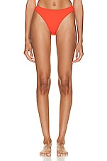 Wolford Ultra Texture Bikini Bottom in Red Glow, view 1, click to view large image.