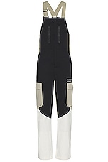 Whitespace 2l Insulated Cargo Bib Pant in Warm White, Fog Khaki, & Black, view 1, click to view large image.