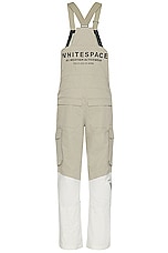 Whitespace 2l Insulated Cargo Bib Pant in Warm White, Fog Khaki, & Black, view 2, click to view large image.