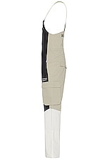 Whitespace 2l Insulated Cargo Bib Pant in Warm White, Fog Khaki, & Black, view 3, click to view large image.