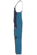 Whitespace 2l Insulated Cargo Bib Pant in Stellar & Indigo, view 3, click to view large image.