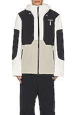 Whitespace 2l Insulated Cargo Jacket in Warm White, Fog Khaki, & Black, view 3, click to view large image.
