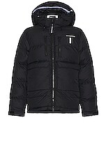 Whitespace Signature Puffy Jacket in Black, view 1, click to view large image.