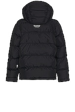 Whitespace Signature Puffy Jacket in Black, view 2, click to view large image.