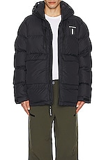 Whitespace Signature Puffy Jacket in Black, view 4, click to view large image.