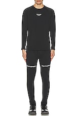 Whitespace Graphene Baselayer Pant in Black, view 6, click to view large image.