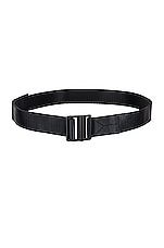 Y-3 Yohji Yamamoto Y-3 Classic Logo Belt in Black, view 1, click to view large image.