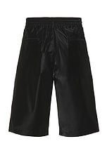 Y-3 Yohji Yamamoto Triple Black Shorts in Black, view 2, click to view large image.