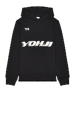 Y-3 U GFX HOODIE in Black | FWRD