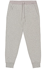 Y-3 Yohji Yamamoto Classic Terry Cuffed Pants Relaxed  in Medium Grey Heather in Medium Heather Grey, view 1, click to view large image.