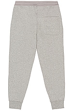 Y-3 Yohji Yamamoto Classic Terry Cuffed Pants Relaxed  in Medium Grey Heather in Medium Heather Grey, view 2, click to view large image.