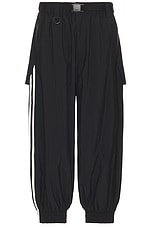 Y-3 Yohji Yamamoto Nylon Pant in Black, view 1, click to view large image.