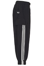 Y-3 Yohji Yamamoto Nylon Pant in Black, view 3, click to view large image.