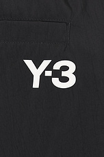 Y-3 Yohji Yamamoto Nylon Pant in Black, view 4, click to view large image.