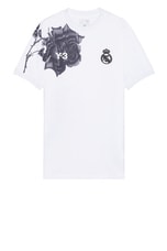 Y-3 Yohji Yamamoto X Real Madrid Pre Jersey in White, view 1, click to view large image.