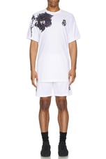 Y-3 Yohji Yamamoto X Real Madrid Pre Jersey in White, view 4, click to view large image.