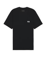 Y-3 Yohji Yamamoto x Real Madrid Merch Tee in Black, view 2, click to view large image.