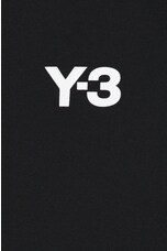 Y-3 Yohji Yamamoto x Real Madrid Merch Tee in Black, view 3, click to view large image.