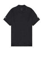 Y-3 Yohji Yamamoto X Real Madrid Short Sleeve Polo in Black, view 1, click to view large image.