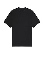 Y-3 Yohji Yamamoto Logo Tee in Black, view 2, click to view large image.