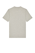 Y-3 Yohji Yamamoto Chest Logo Short Sleeve Tee in Medium Grey Heather, view 2, click to view large image.