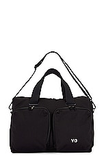 Y-3 Yohji Yamamoto Holdall in Black, view 1, click to view large image.