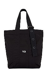 Y-3 Yohji Yamamoto Tote in Black, view 1, click to view large image.