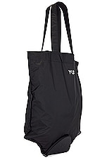 Y-3 Yohji Yamamoto Pckbl Tote in Black, view 3, click to view large image.